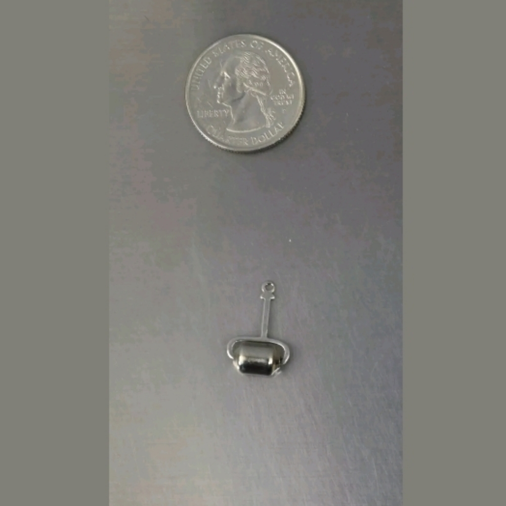 Sterling Silver paint roller construction E5